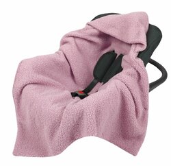 Zavinovací deka do autosedačky - růžová