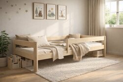 Postel z masivu Rudi 180/80 cm + rošt ZDARMA