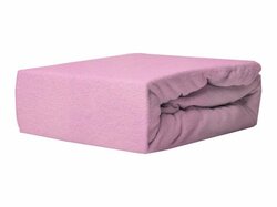 Prostěradlo froté LUX s gumkou 140/70 cm - růžová