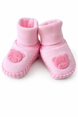 Kojenecké ponožky méďa růžové 0-6m Kojenecké ponožky méďa růžové 0-6m