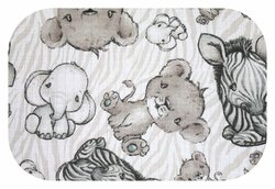 Plena bavlna potisk safari