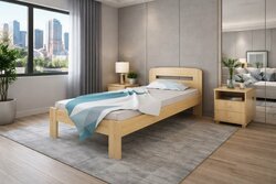 Postel z masivu borovice Šárka 80x200 cm + rošt ZDARMA Postel z masivu borovice Šárka 80x200 cm + rošt ZDARMA