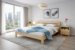 Postel z masivu Šárka 140x200 cm + rošt ZDARMA