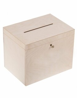 Schránka na dopisy a přání se zámkem 29x20x23 cm