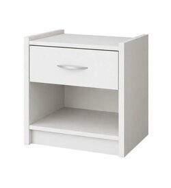 Noční stolek Kava - bílá mat 