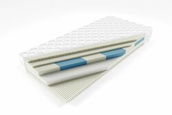 Matrace Super-flex 9 zón + 2x latex - 80x200x cca 18 cm Matrace Super-flex 9 zón + 2x latex - 80x200x cca 18 cm