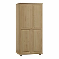 Šatní skříň z masivu borovice 66 80/190/60 cm/ s tyčí