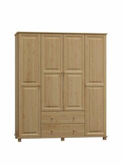 Šatní skříň z masivu borovice 76 160/190/60 cm Šatní skříň z masivu borovice 76 160/190/60 cm