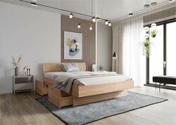 Postel Haslev 180x200 cm masiv buk + rošt ZDARMA