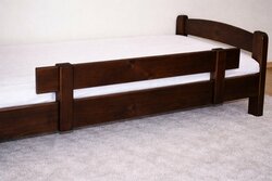 Univerzální ochranná bariérka z masivu - 100 cm ořech