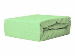Prostěradlo froté LUX s gumkou 140/70 cm - zelená