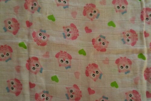 Plena bambusová 60x60 cm - sova růžová