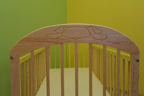 Postýlka King spouštěcí bok 120/60 cm