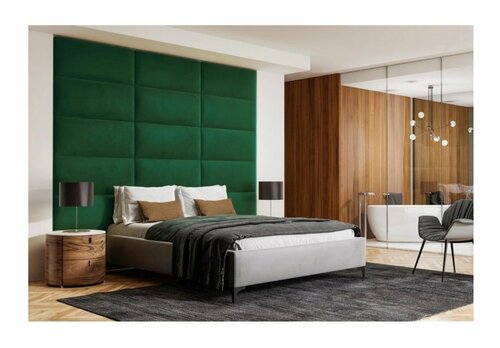 Čalouněný panel Classic 5 cm - zelená 08