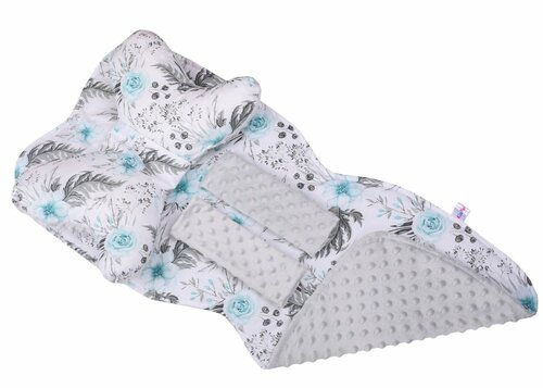 Podložka do kočárku oboustranná minky nr. 44