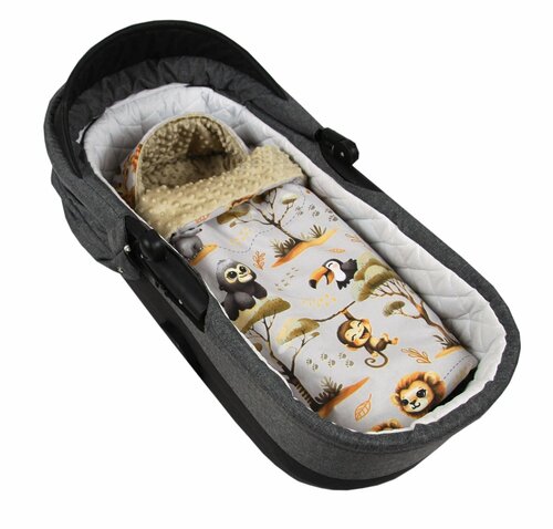 Fusak minky - mláďata 90 cm / šedá