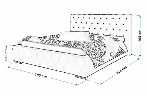 Čalouněná postel Parma 160/200 cm s úložným prostorem kronos