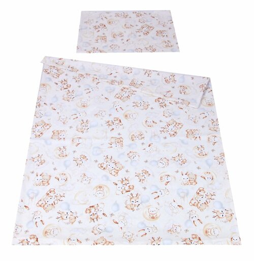 Povlečení do postýlky 120/90 cm - mazlíčci béžoví