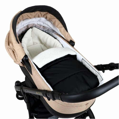 Fusak K4 bouclé - černá