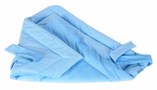 Zavinovačka VELVET - světlé modrá