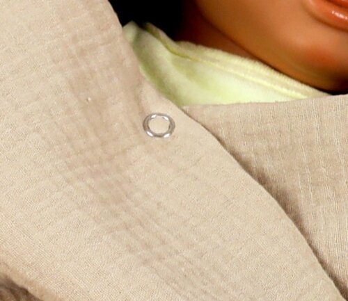 Mušelínová deka s kapucí do autosedačky 90x90 cm - béžová