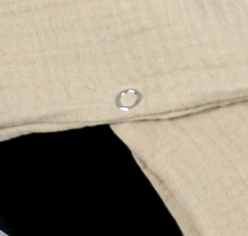 Mušelínová deka s kapucí do autosedačky 90x90 cm - béžová