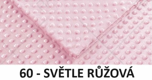 Dětský čalouněný panel MINKY - světle růžová