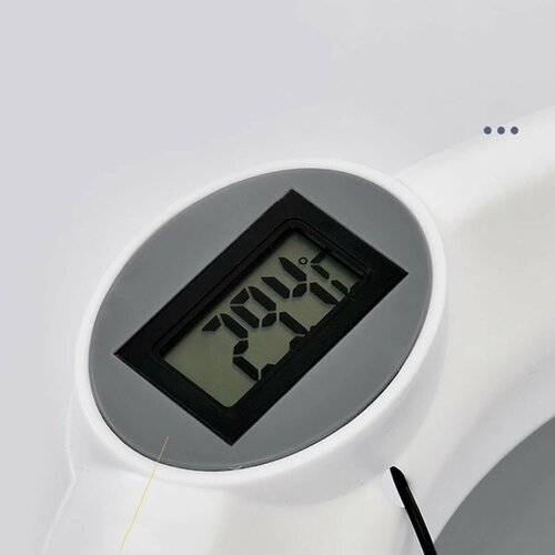 Skládací vana Compact s teploměrem - šedá