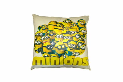 Dětský povlak na polštář 40x40 cm - Mimoni / krém