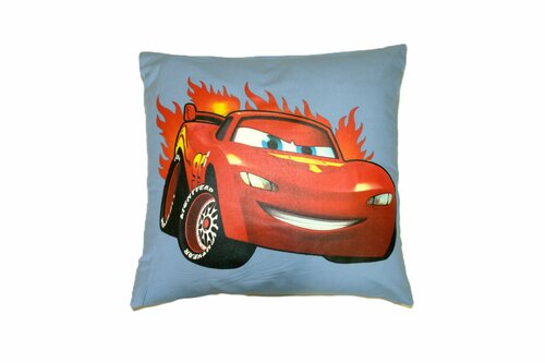 Dětský povlak na polštář 40x40 cm - Car / růžová