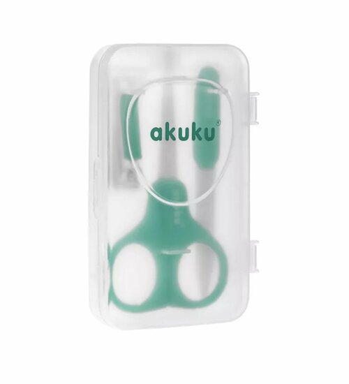 Manikurní sada v pouzdru - zelená