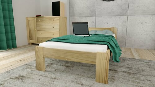 Postel z masivu Anetka 90 x 200 cm + rošt ZDARMA