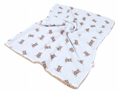 Mušelínová deka 100 x 75cm / medvídci