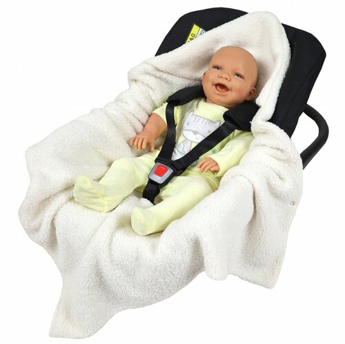 Zavinovací deka do autosedačky - ecru