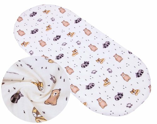 Mušelínové prostěradlo do kočárku / zvířátka