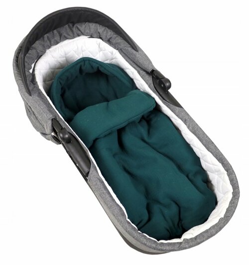 Lehký fusak z mušelínové bavlny / tmavě zelená