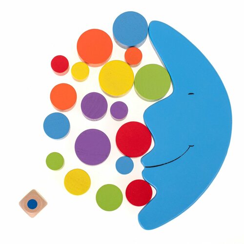Dřevěná Montessori hra - balancující měsíc