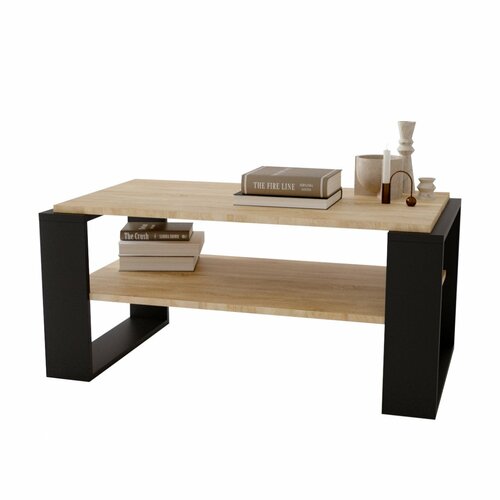 Konferenční stolek Prima loft 96 - dub bardolino/černá