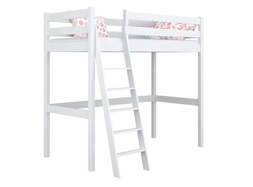 Jednolůžková patrová postel Betty bílá s roštem ZDARMA