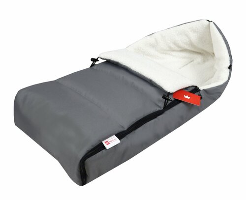 Fusak K4 bouclé - šedá