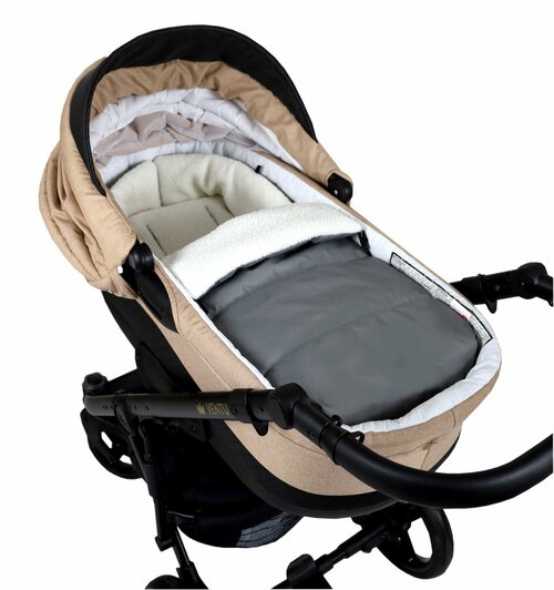 Fusak K4 bouclé - šedá