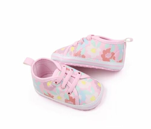 Capáčky 6-12 měsíců / BHX3075-3 / růžová s květy