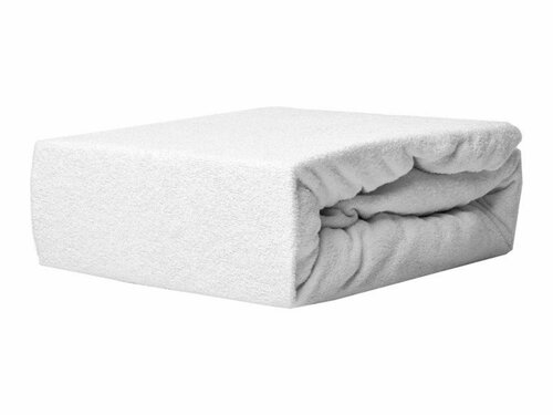 Prostěradlo froté LUX s gumkou 160/70 cm - bílá