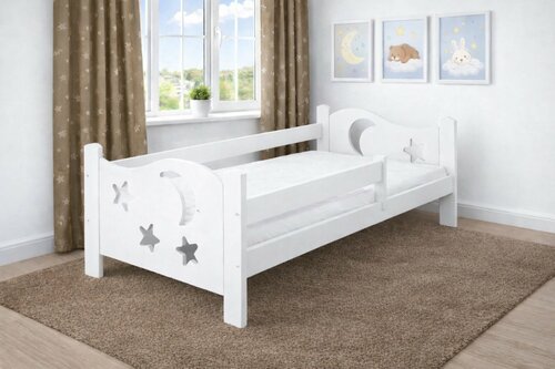 Postel Bohoušek 160x80 cm bílá + rošt ZDARMA