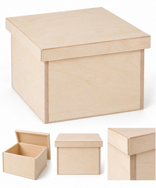 Dřevěný box na hračky 25x25x20 cm
