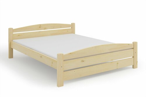 Postel Kassandra masiv smrk 140x200 cm + rošt ZDARMA