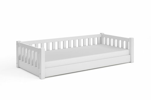 3v1 Rostoucí postel Montessori Lora bílá 90/200 cm + rošt ZDARMA