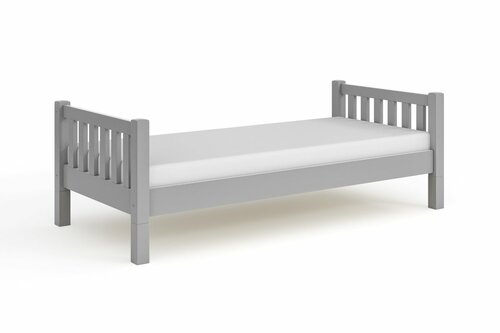 3v1 Rostoucí postel Montessori Lora šedá 90/200 cm + rošt ZDARMA