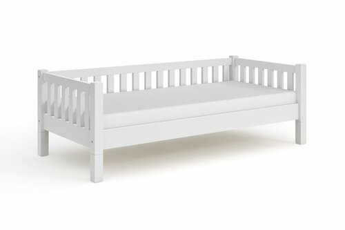 3v1 Rostoucí postel Montessori Lora bílá 90/200 cm + rošt ZDARMA