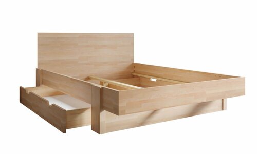 Postel Vejle 140x200 cm masiv buk + rošt ZDARMA